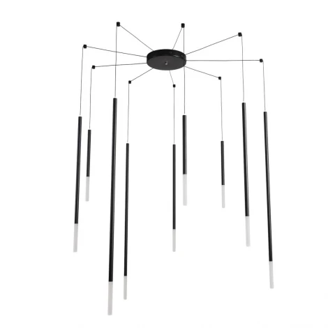 Люстра подвесная Lumion Stick 8400/27L черный/белый, металл/акрил LED 9*3W 3000K 220V