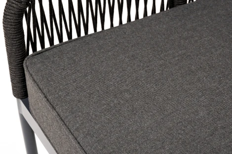 Модульная угловая лаунж-зона из роупа (веревки), цвет темно-серый 4SIS Канны KAN-S5C1T1-5-SET D-gray