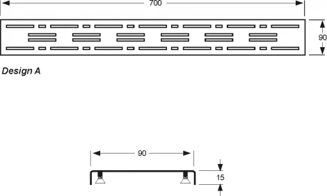 Решетка Mepa Design A 70 см