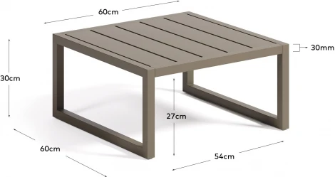 Стол уличный La Forma (ex Julia Grup) Comova (Зеленый/ Металл,Алюминий,Сталь)