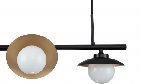 Люстра подвесная Corazza V000281 (10015/4P Black) (220V, на тросе, шар)