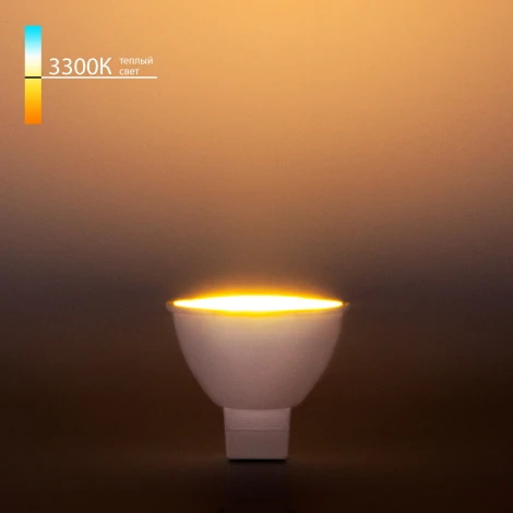 Лампочка светодиодная G5.3 7 Вт полусфера белая Elektrostandard JCDR01 7W 220V 3300K