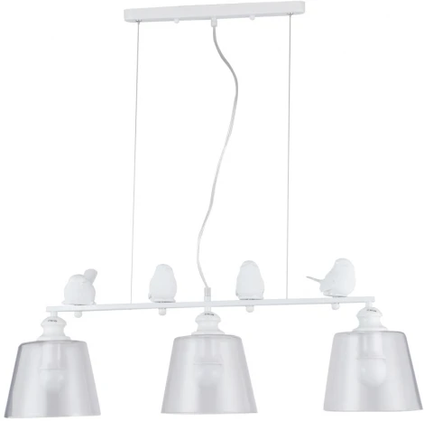 Подвесной светильник Arte Lamp Passero A4289SP-3WH (220V, на тросе, круглые, птички)