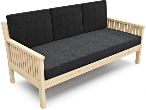 Диван Arsko Норман Б сосна графитовая рогожка