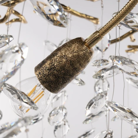 Потолочная люстра хрустальная на штанге Arte Milano Milano-1 23111.1200.18.E14.B GB (220V)