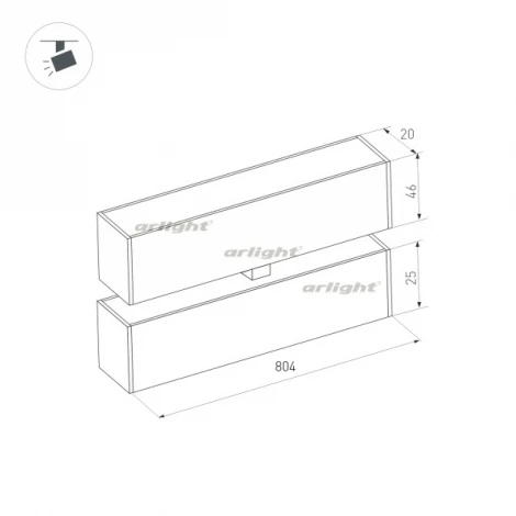 Трековый светильник магнитный Arlight 034240 (LED)