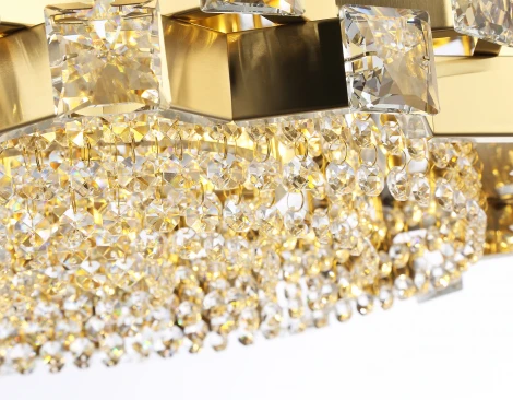 Подвесная люстра с хрусталем Ambrella High Light LH41003 (220V, на цепи, круглые)