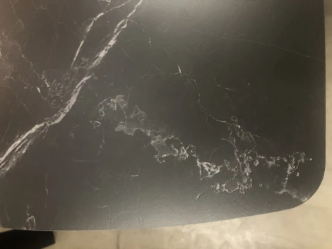 Обеденный стол M-City ELIOT 120 MATT BLACK MARBLE SINTERED STONE/ BLACK