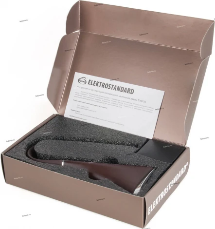 Офисная настольная лампа светодиодная коричневый с будильником Elektrostandard ELARA TL90220 (диммер, сенсорный выключатель)