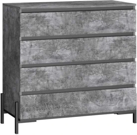 Комод Ивару НЕКСТ - 1 Камень темный, Черный