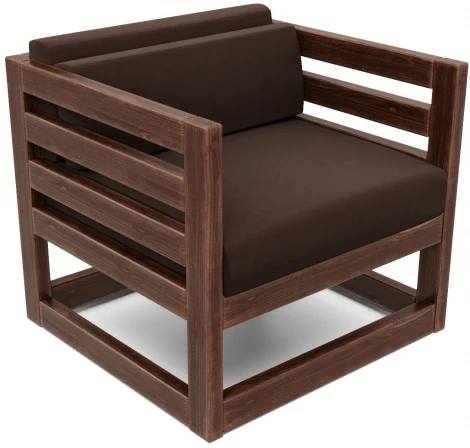 Кресло Arsko Магнус орех велюр коричневый