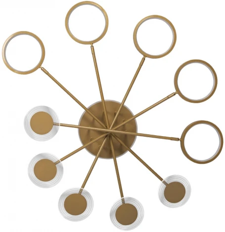 Потолочная люстра на штанге Megan 10164M Gold (LED, 220V, круглые, кольцо)