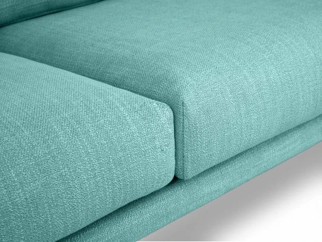 Диван Ricadi трехместный ОГОГО (арт.727531), (Ткань,Рогожка/Бирюзовый)