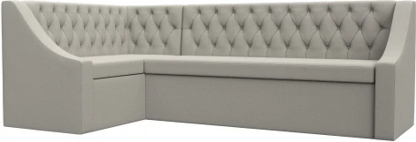 Диван кухонный угловой Мерлин левый угол (Бежевый/Рогожка) Лига Диванов арт.122512L