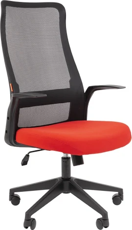 Компьютерное кресло CHAIRMAN 573 (Пластик,Ткань,Сетка/Красный)