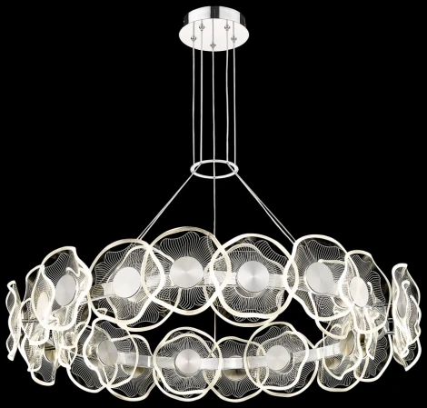 Подвесной светильник Wertmark Helena WE453.30.103 (LED, 220V, пульт управления, на тросе, круглые, кольцо)