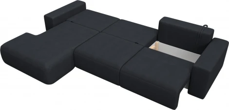 Диван угловой Лига-036 НПБ Классик Лонг левый угол Лига Диванов (Замша) арт.127798L