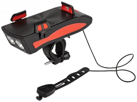 Велосипедный фонарь светодиодный аккумуляторный с держателем для телефона 5W ЭРА VA-802