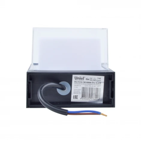 Настенный уличный светильник 4000K Uniel ULU-P25A-5W/4000K IP65 BLACK