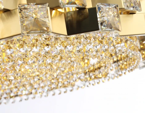 Подвесная люстра с хрусталем Ambrella High Light LH41009 (220V, на цепи, круглые)