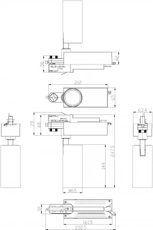 Трековый светильник ЭРА SТR-30-36-40K-W20 (LED, 220V, круглые, IP40)