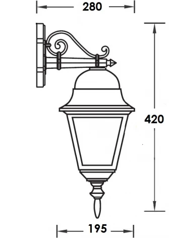 Настенный фонарь уличный Oasis Light 79902M Bl (220V, IP44)