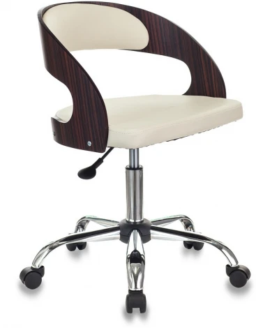 Кресло Бюрократ CH-370SL светло-бежевый эко.кожа крестовина металл хром