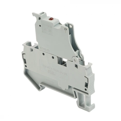 Зажим пружинный 2-х проводной проходной Stekker 50189