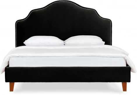 Кровать Queen II Victoria L 1600 ОГОГО (арт.574907), (Ткань/Черный)