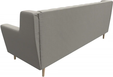 Диван кухонный прямой Брайтон 3 Люкс (Бежевый/Рогожка) Лига Диванов арт.122452