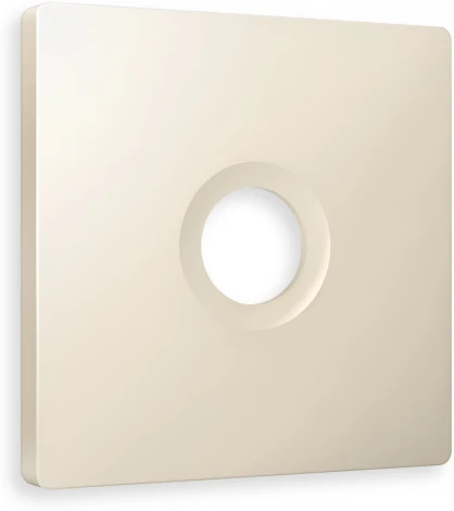 Лицевая панель Ambrella Volt ALFA (Бежевый матовый) для TV розетки QUANT AP3330