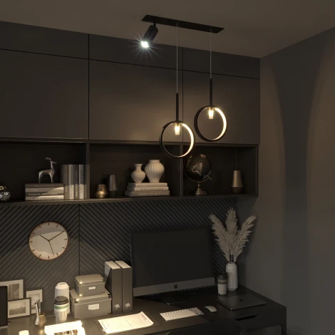 Подвесной светильник Eurosvet Verge 90249/3 черный