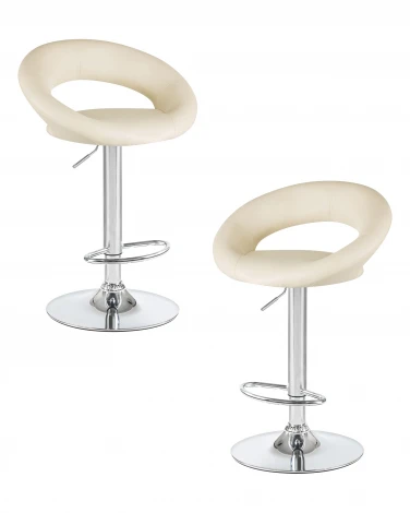 Набор 2 шт стул барный DOBRIN MIRA (кремовый)