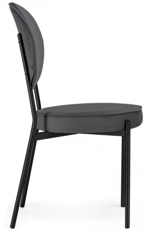 Стул Woodville на металлокаркасе Ройс антрацитовый / черный 528453