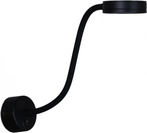 Настенный светильник светодиодный для чтения Reluce 86206-9.2-001MN LED5W BK (220V, выключатель)