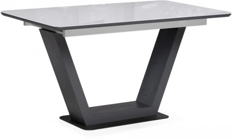 Стол на тумбе Notta Иматра 140 ультра белый / черный 517336