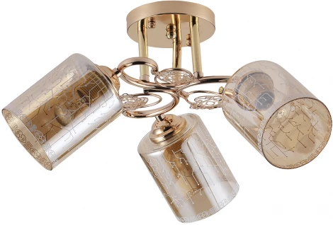 Потолочная люстра на штанге Escada Neulia 1118/3PL E27*40W Gold