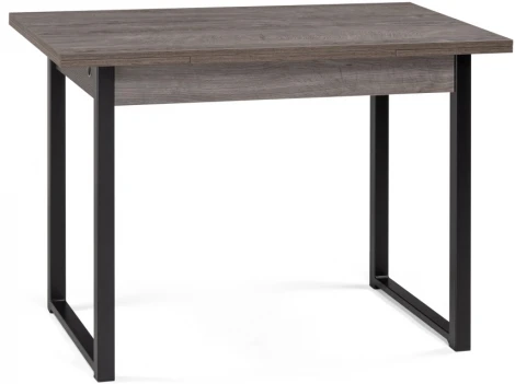 Деревянный стол Woodville Форли 110(170)х67х77 рошелье / черный матовый 528559