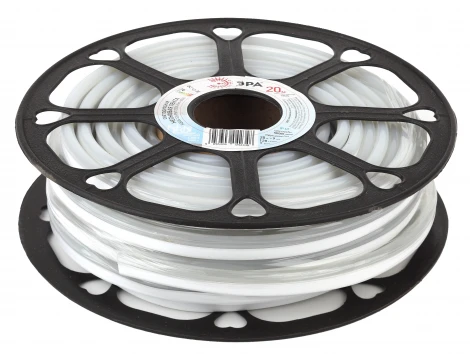 Гибкий неон 220V 20м белый холодный ЭРА N2835-120-IP67-220V-20m-6500