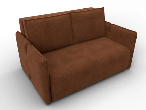 Диван прямой Лига-117 (ЛДСП,Брус,Фанера,Велюр/Терракотовый) Лига Диванов 137017