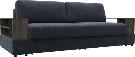 Диван прямой с 2 полками Лига-055 НПБ Лига Диванов (Шенилл) арт.129058