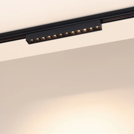 Трековый светильник магнитный Downlight светодиодный MAG-FLEX-LASER-L235-8W Warm3000 (BK, 24 deg, 48V) (Arlight, IP20 Металл) 036318