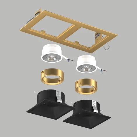 Встраиваемый светильник под LED модуль/ламп МR16 Lightstar Domino D5230707GMOD