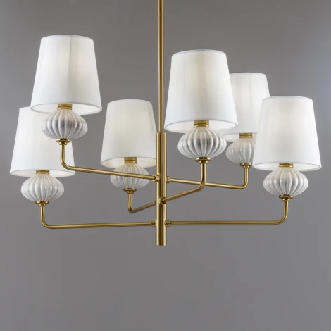 Потолочная люстра на штанге Freya Ceramics FR2029PL-06BS (220V)