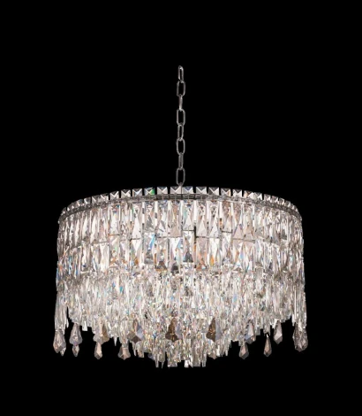 Подвесная люстра Fluorite The Empress FL1062-11P (220V, хрусталь, на цепи, круглые)