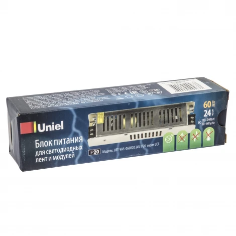 Блок питания 60Вт Uniel UET-VAS-060B20 24V IP20