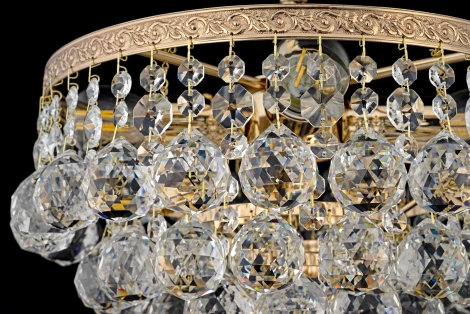 Потолочная люстра буше Arti Lampadari Castellana E 1.3.30.501 G (220V, хрусталь)