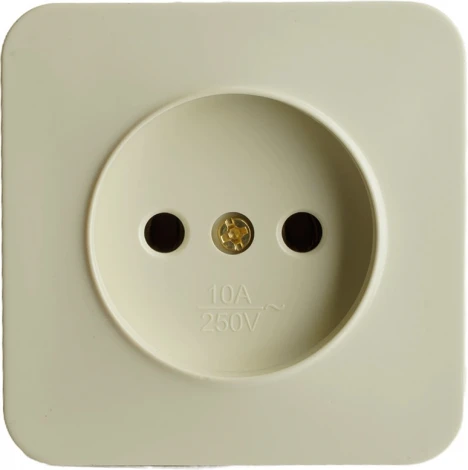 Розетка без заземления (слоновая кость) Stekker София 49484