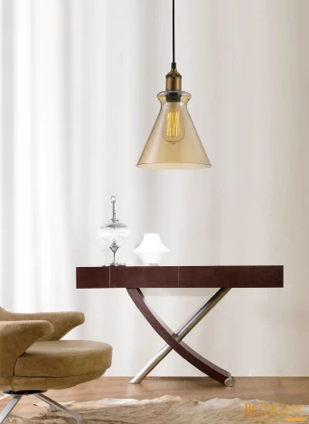 Подвесной светильник Crystal Lux Campanella SP1 AMBER