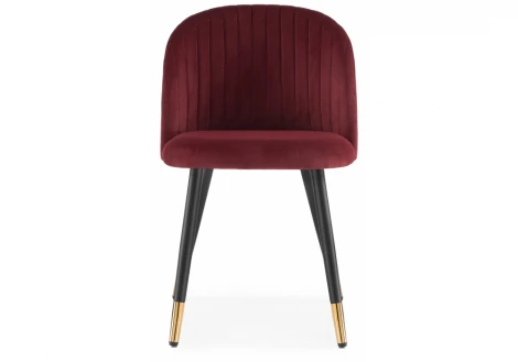 Стул Woodville на металлокаркасе Gabi wine red / black 15087